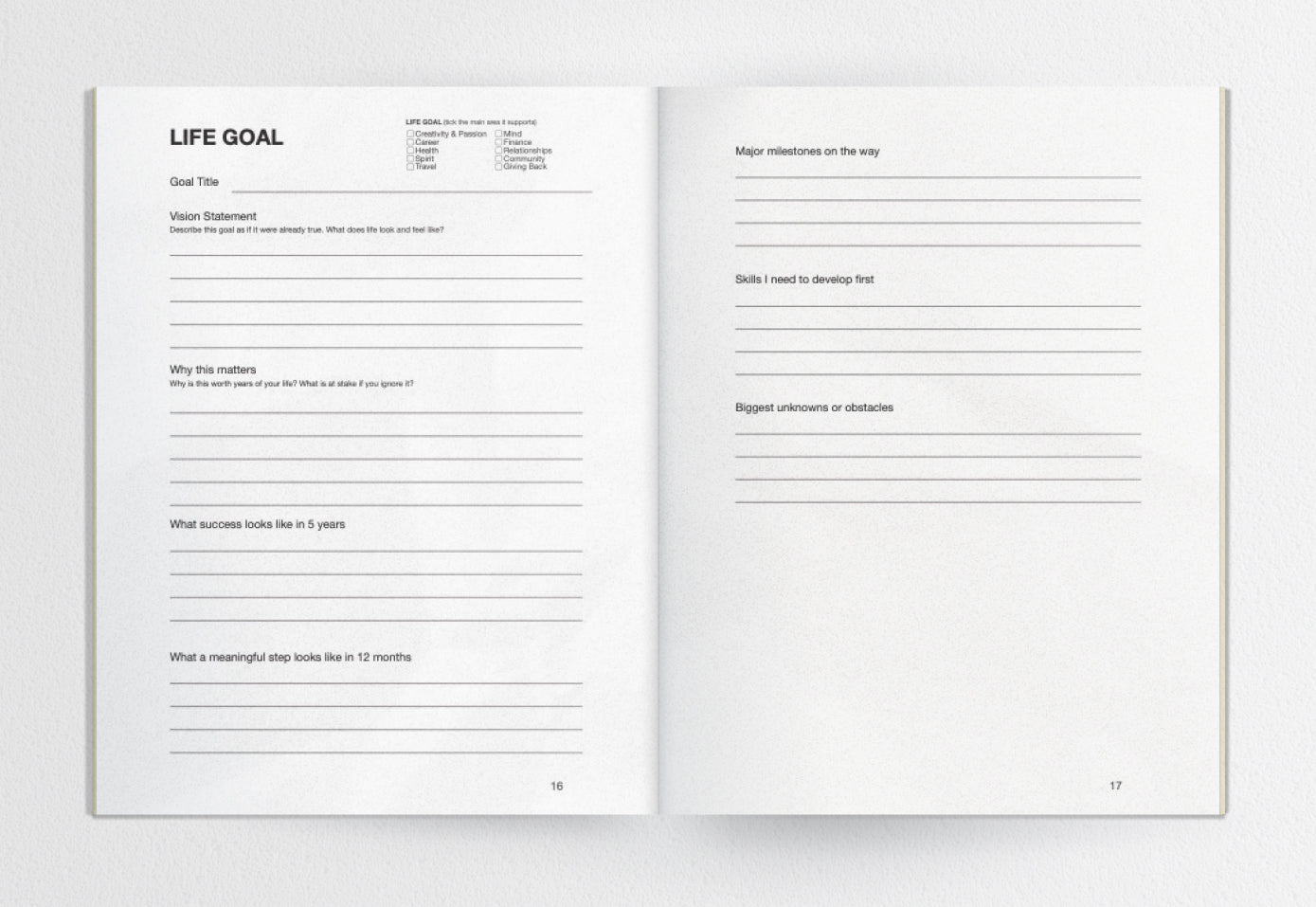 Effective Happiness Journal - Physical